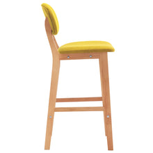 Carica l&#39;immagine nel visualizzatore di Gallery, Sgabelli da Bar 2 pz Giallo Senape in Tessuto
