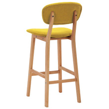 Carica l&#39;immagine nel visualizzatore di Gallery, Sgabelli da Bar 2 pz Giallo Senape in Tessuto
