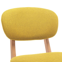 Carica l&#39;immagine nel visualizzatore di Gallery, Sgabelli da Bar 2 pz Giallo Senape in Tessuto