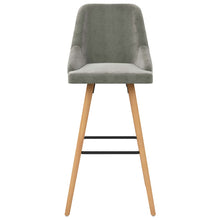 Load image into Gallery viewer, Sgabelli da Bar 2 pz Grigio Chiaro in Velluto