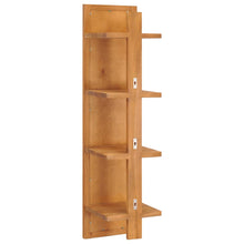 Indlæs billede til gallerivisning Specchio da Parete con Mensole 30x30x120 cm in Massello di Teak