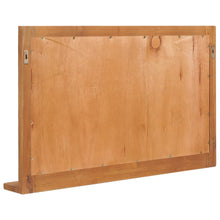 Laden Sie das Bild in den Galerie-Viewer, Specchio da Parete con Mensola per bagno 100x12x60 cm in Massello di Teak