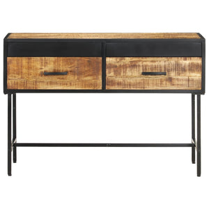 Mobiletto Consolle 110x35x75 cm in Legno di Mango Grezzo