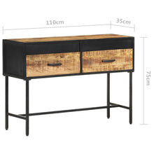 Indlæs billede til gallerivisning Mobiletto Consolle 110x35x75 cm in Legno di Mango Grezzo