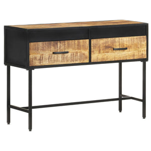 Mobiletto Consolle 110x35x75 cm in Legno di Mango Grezzo
