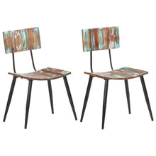 Carica l&#39;immagine nel visualizzatore di Gallery, Sedie da Pranzo 2 pz in Legno Massello di Recupero