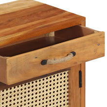 Load image into Gallery viewer, Mobiletto con anta e cassetto 40x30x50 cm in Legno Massello di Recupero