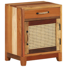 Load image into Gallery viewer, Mobiletto con anta e cassetto 40x30x50 cm in Legno Massello di Recupero