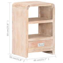 Laden Sie das Bild in den Galerie-Viewer, Mobiletto 40x30x60 cm in Legno Massello di Acacia