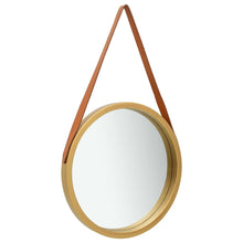 Carica l&#39;immagine nel visualizzatore di Gallery, Specchio da Parete con Cinghia 40 cm Oro