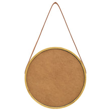 Carica l&#39;immagine nel visualizzatore di Gallery, Specchio da Parete con Cinghia 40 cm Oro