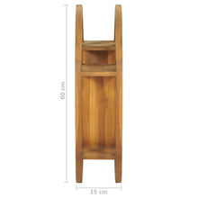 Load image into Gallery viewer, Mensola Yin Yang 60x15x60 cm in Legno Massello di Teak