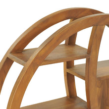 Load image into Gallery viewer, Mensola Yin Yang 80x17,5x80 cm in Legno Massello di Teak
