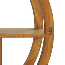 Load image into Gallery viewer, Mensola Yin Yang 80x17,5x80 cm in Legno Massello di Teak