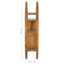 Load image into Gallery viewer, Mensola Yin Yang 80x17,5x80 cm in Legno Massello di Teak