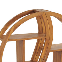 Load image into Gallery viewer, Mensola Yin Yang 100x20x100 cm in Legno Massello di Teak