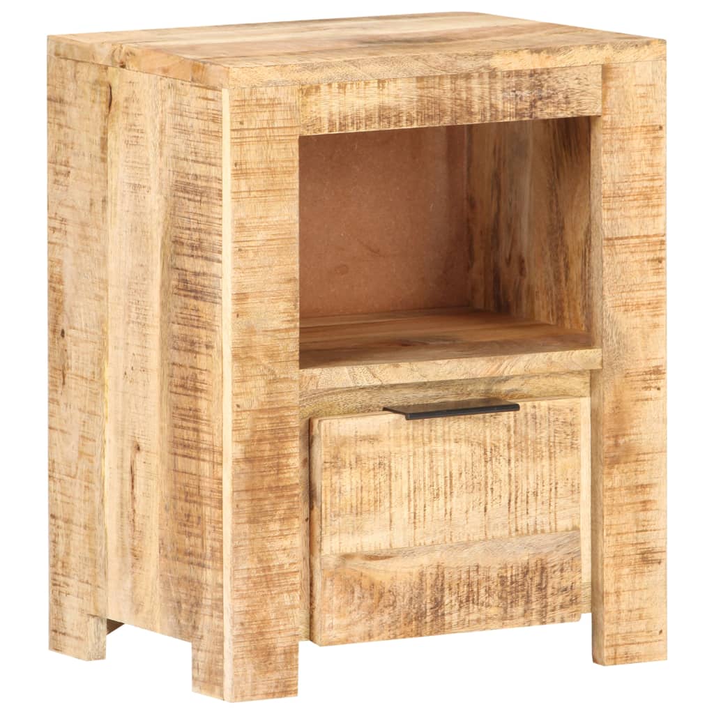 Mobiletto 40x30x50 cm in Legno Massello di Mango Grezzo