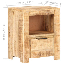 Carica l&#39;immagine nel visualizzatore di Gallery, Mobiletto 40x30x50 cm in Legno Massello di Mango Grezzo
