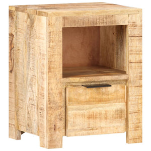 Mobiletto 40x30x50 cm in Legno Massello di Mango Grezzo