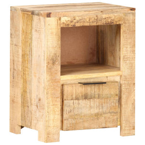 Mobiletto 40x30x50 cm in Legno Massello di Mango Grezzo