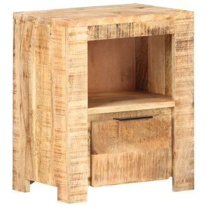 Mobiletto 40x30x50 cm in Legno Massello di Mango Grezzo
