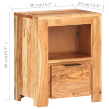 Load image into Gallery viewer, Mobiletto 40x30x50 cm in Legno Massello di Acacia