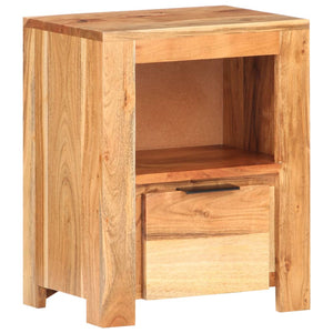 Mobiletto 40x30x50 cm in Legno Massello di Acacia