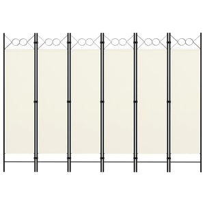 Paravento a 6 Pannelli Bianco 240x180 cm