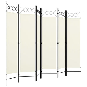 Paravento a 6 Pannelli Bianco 240x180 cm