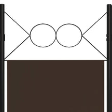 Carica l&#39;immagine nel visualizzatore di Gallery, Separè 6 Pannelli Marrone 240x180 cm