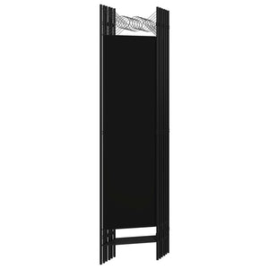 Separè 6 Pannelli Nero 240x180 cm