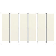 Carica l&#39;immagine nel visualizzatore di Gallery, Paravento a 6 Pannelli Bianco 300x180 cm