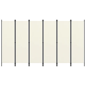 Paravento a 6 Pannelli Bianco 300x180 cm