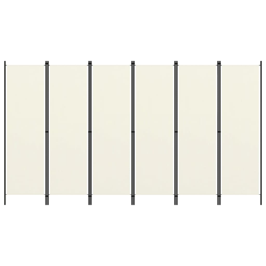 Paravento a 6 Pannelli Bianco 300x180 cm
