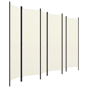 Paravento a 6 Pannelli Bianco 300x180 cm