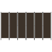 Carica l&#39;immagine nel visualizzatore di Gallery, Separè 6 Pannelli Marrone 300x180 cm