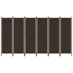 Separè 6 Pannelli Marrone 300x180 cm