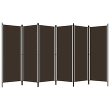 Carica l&#39;immagine nel visualizzatore di Gallery, Separè 6 Pannelli Marrone 300x180 cm