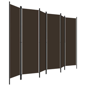 Separè 6 Pannelli Marrone 300x180 cm