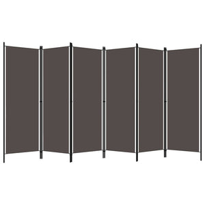 Separè 6 Pannelli Antracite 300x180 cm