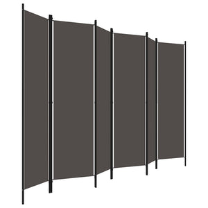 Separè 6 Pannelli Antracite 300x180 cm