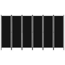Carica l&#39;immagine nel visualizzatore di Gallery, Separè 6 Pannelli Nero 300x180 cm