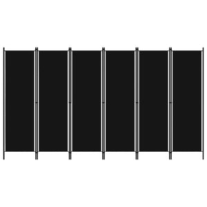 Separè 6 Pannelli Nero 300x180 cm