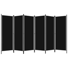 Carica l&#39;immagine nel visualizzatore di Gallery, Separè 6 Pannelli Nero 300x180 cm