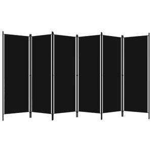 Separè 6 Pannelli Nero 300x180 cm