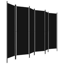 Carica l&#39;immagine nel visualizzatore di Gallery, Separè 6 Pannelli Nero 300x180 cm