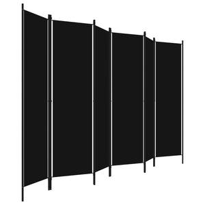 Separè 6 Pannelli Nero 300x180 cm
