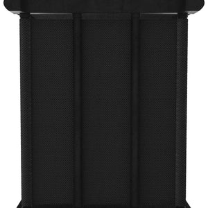 Libreria 9 Vani a Cubo Nero 103x30x107,5 cm in Acciaio e Tessuto