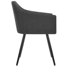 Carica l&#39;immagine nel visualizzatore di Gallery, Sedie da Pranzo 2 pz Grigio Scuro in Tessuto