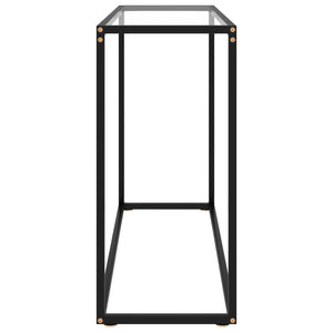 Mobiletto Consolle Trasparente 100x35x75 cm in Vetro Temperato